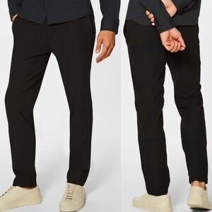 Lululemon Commission Pants Black Slim Warpstreme Mens 38 Style LM5439S‎ Trousers